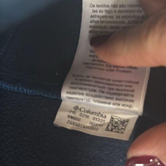 Columbia Ascender Softshell Front-zip Jacket‎ Fleece Lined Tech M blue Used - Picture 10 of 10